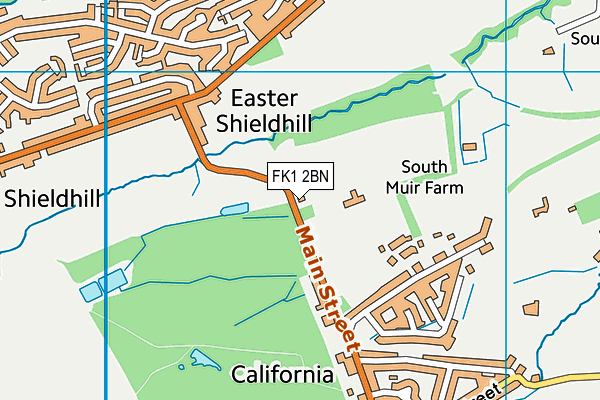 FK1 2BN map - OS VectorMap District (Ordnance Survey) FK1 2BN map - OS VectorMap District (Ordnance Survey)