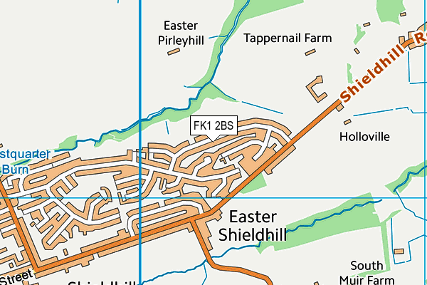 FK1 2BS map - OS VectorMap District (Ordnance Survey) FK1 2BS map - OS VectorMap District (Ordnance Survey)