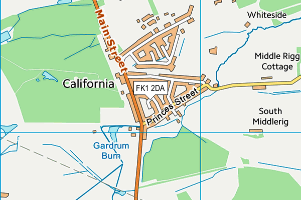 FK1 2DA map - OS VectorMap District (Ordnance Survey) FK1 2DA map - OS VectorMap District (Ordnance Survey)
