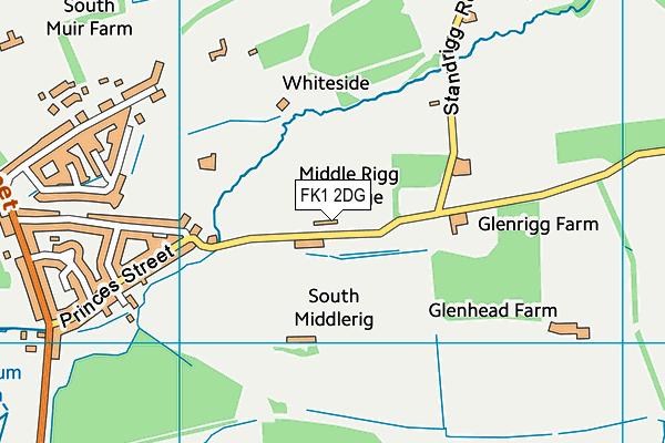 FK1 2DG map - OS VectorMap District (Ordnance Survey) FK1 2DG map - OS VectorMap District (Ordnance Survey)