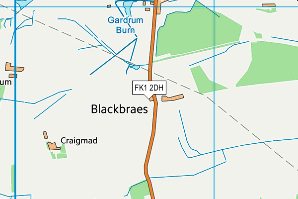 FK1 2DH map - OS VectorMap District (Ordnance Survey) FK1 2DH map - OS VectorMap District (Ordnance Survey)