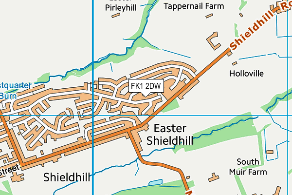 FK1 2DW map - OS VectorMap District (Ordnance Survey) FK1 2DW map - OS VectorMap District (Ordnance Survey)