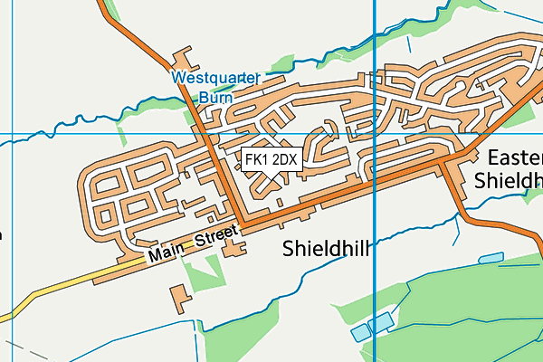 FK1 2DX map - OS VectorMap District (Ordnance Survey) FK1 2DX map - OS VectorMap District (Ordnance Survey)