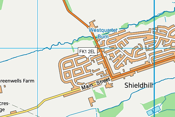 FK1 2EL map - OS VectorMap District (Ordnance Survey) FK1 2EL map - OS VectorMap District (Ordnance Survey)