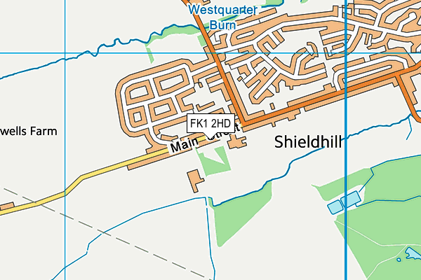 FK1 2HD map - OS VectorMap District (Ordnance Survey) FK1 2HD map - OS VectorMap District (Ordnance Survey)