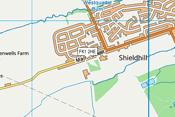 FK1 2HE map - OS VectorMap District (Ordnance Survey) FK1 2HE map - OS VectorMap District (Ordnance Survey)
