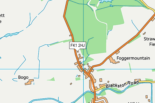 FK1 2HJ map - OS VectorMap District (Ordnance Survey) FK1 2HJ map - OS VectorMap District (Ordnance Survey)