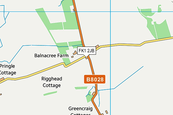 FK1 2JB map - OS VectorMap District (Ordnance Survey) FK1 2JB map - OS VectorMap District (Ordnance Survey)