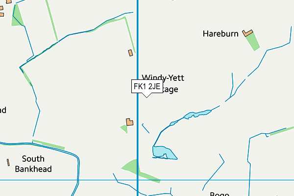 FK1 2JE map - OS VectorMap District (Ordnance Survey) FK1 2JE map - OS VectorMap District (Ordnance Survey)