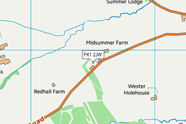FK1 2JW map - OS VectorMap District (Ordnance Survey) FK1 2JW map - OS VectorMap District (Ordnance Survey)