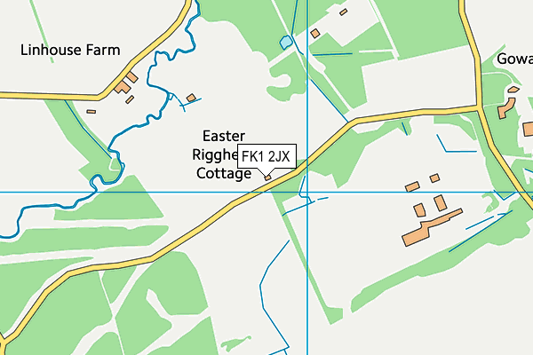 FK1 2JX map - OS VectorMap District (Ordnance Survey) FK1 2JX map - OS VectorMap District (Ordnance Survey)