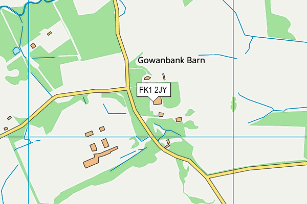 FK1 2JY map - OS VectorMap District (Ordnance Survey) FK1 2JY map - OS VectorMap District (Ordnance Survey)