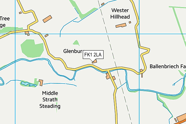 FK1 2LA map - OS VectorMap District (Ordnance Survey) FK1 2LA map - OS VectorMap District (Ordnance Survey)
