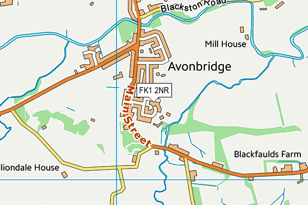 FK1 2NR map - OS VectorMap District (Ordnance Survey)