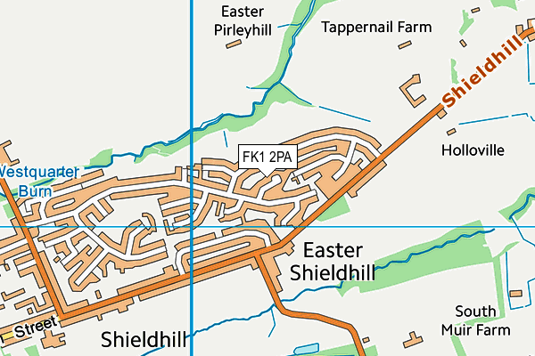 FK1 2PA map - OS VectorMap District (Ordnance Survey) FK1 2PA map - OS VectorMap District (Ordnance Survey)
