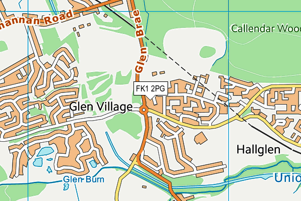 FK1 2PG map - OS VectorMap District (Ordnance Survey) FK1 2PG map - OS VectorMap District (Ordnance Survey)