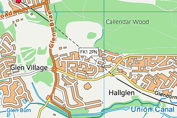 FK1 2PN map - OS VectorMap District (Ordnance Survey) FK1 2PN map - OS VectorMap District (Ordnance Survey)