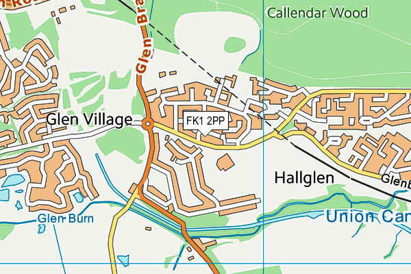 FK1 2PP map - OS VectorMap District (Ordnance Survey) FK1 2PP map - OS VectorMap District (Ordnance Survey)