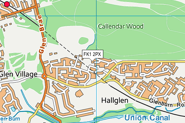 FK1 2PX map - OS VectorMap District (Ordnance Survey) FK1 2PX map - OS VectorMap District (Ordnance Survey)