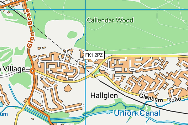 FK1 2PZ map - OS VectorMap District (Ordnance Survey) FK1 2PZ map - OS VectorMap District (Ordnance Survey)