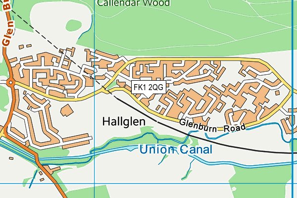 FK1 2QG map - OS VectorMap District (Ordnance Survey) FK1 2QG map - OS VectorMap District (Ordnance Survey)