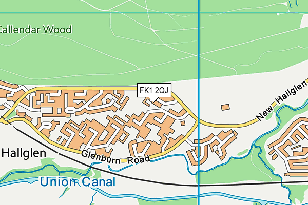 FK1 2QJ map - OS VectorMap District (Ordnance Survey) FK1 2QJ map - OS VectorMap District (Ordnance Survey)
