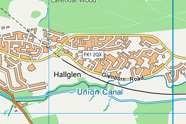 FK1 2QX map - OS VectorMap District (Ordnance Survey) FK1 2QX map - OS VectorMap District (Ordnance Survey)
