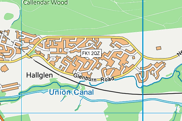 FK1 2QZ map - OS VectorMap District (Ordnance Survey) FK1 2QZ map - OS VectorMap District (Ordnance Survey)
