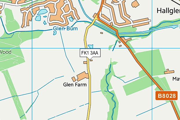 FK1 3AA map - OS VectorMap District (Ordnance Survey) FK1 3AA map - OS VectorMap District (Ordnance Survey)