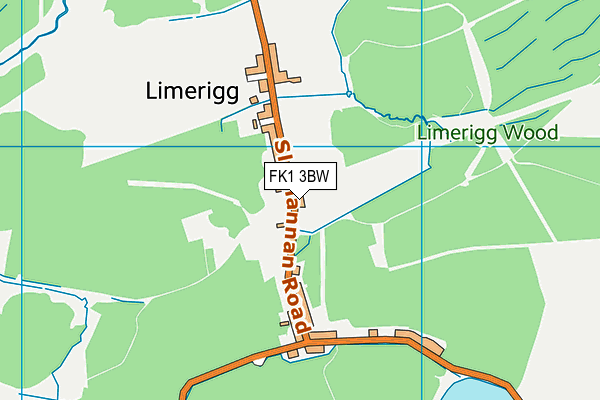 FK1 3BW map - OS VectorMap District (Ordnance Survey) FK1 3BW map - OS VectorMap District (Ordnance Survey)