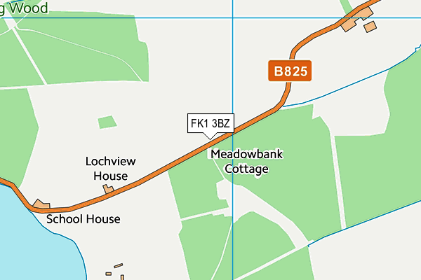 FK1 3BZ map - OS VectorMap District (Ordnance Survey) FK1 3BZ map - OS VectorMap District (Ordnance Survey)