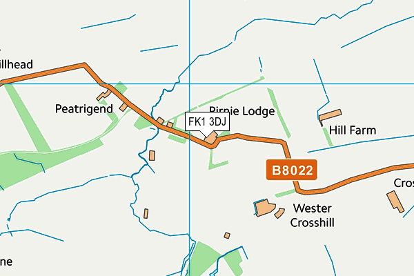 FK1 3DJ map - OS VectorMap District (Ordnance Survey) FK1 3DJ map - OS VectorMap District (Ordnance Survey)