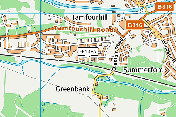 FK1 4AA map - OS VectorMap District (Ordnance Survey) FK1 4AA map - OS VectorMap District (Ordnance Survey)