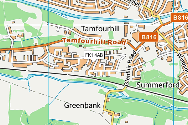 FK1 4AB map - OS VectorMap District (Ordnance Survey) FK1 4AB map - OS VectorMap District (Ordnance Survey)