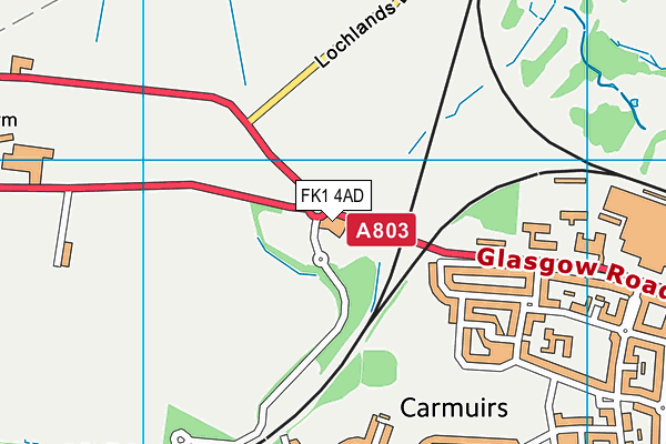 FK1 4AD map - OS VectorMap District (Ordnance Survey) FK1 4AD map - OS VectorMap District (Ordnance Survey)