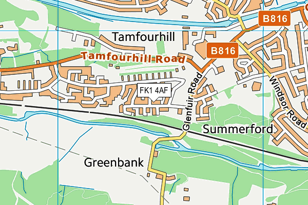 FK1 4AF map - OS VectorMap District (Ordnance Survey) FK1 4AF map - OS VectorMap District (Ordnance Survey)