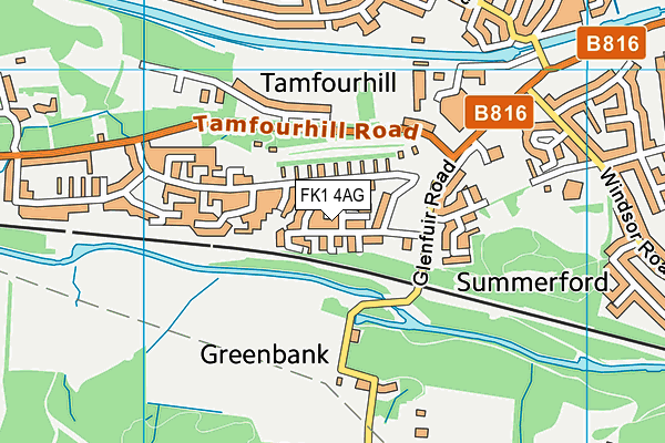 FK1 4AG map - OS VectorMap District (Ordnance Survey)