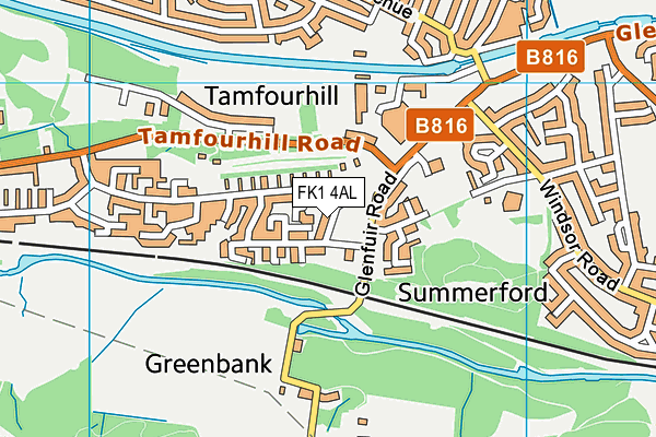 FK1 4AL map - OS VectorMap District (Ordnance Survey) FK1 4AL map - OS VectorMap District (Ordnance Survey)