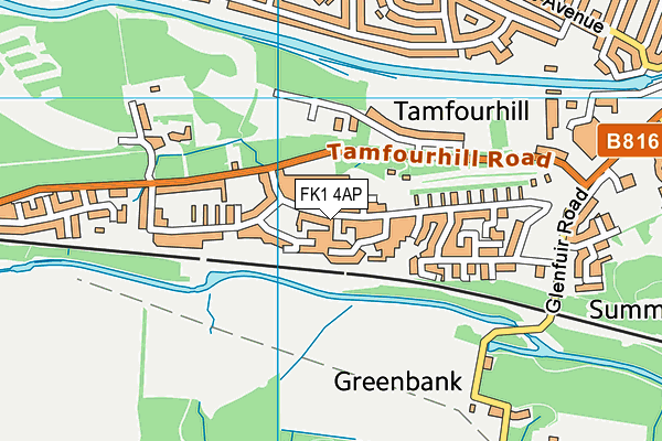 FK1 4AP map - OS VectorMap District (Ordnance Survey) FK1 4AP map - OS VectorMap District (Ordnance Survey)