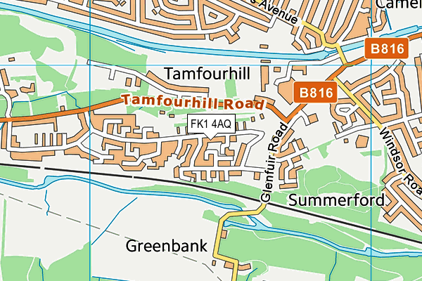 FK1 4AQ map - OS VectorMap District (Ordnance Survey) FK1 4AQ map - OS VectorMap District (Ordnance Survey)