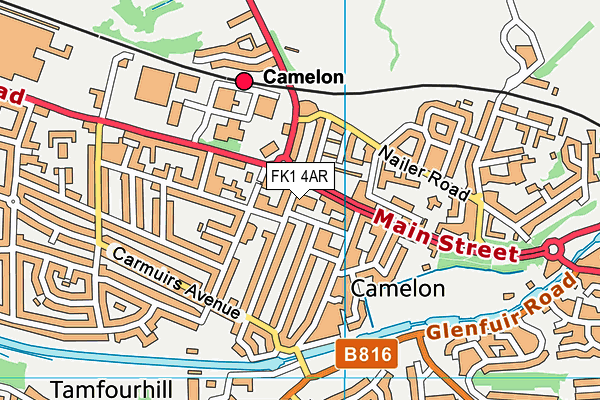 FK1 4AR map - OS VectorMap District (Ordnance Survey) FK1 4AR map - OS VectorMap District (Ordnance Survey)