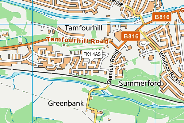 FK1 4AS map - OS VectorMap District (Ordnance Survey) FK1 4AS map - OS VectorMap District (Ordnance Survey)