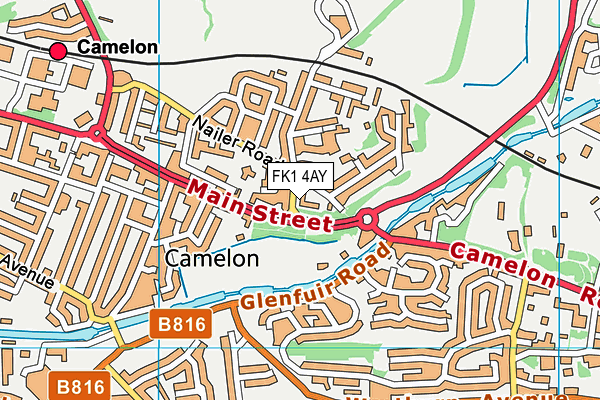 FK1 4AY map - OS VectorMap District (Ordnance Survey) FK1 4AY map - OS VectorMap District (Ordnance Survey)