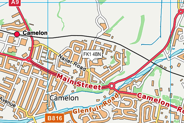 FK1 4BN map - OS VectorMap District (Ordnance Survey) FK1 4BN map - OS VectorMap District (Ordnance Survey)