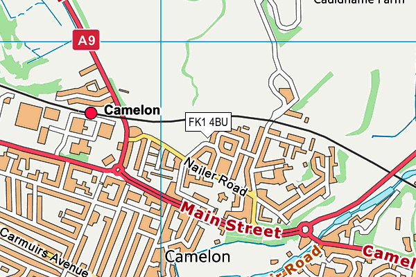 FK1 4BU map - OS VectorMap District (Ordnance Survey) FK1 4BU map - OS VectorMap District (Ordnance Survey)