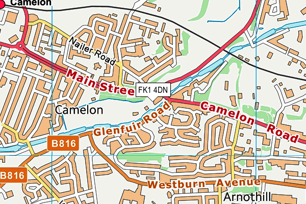 FK1 4DN map - OS VectorMap District (Ordnance Survey) FK1 4DN map - OS VectorMap District (Ordnance Survey)