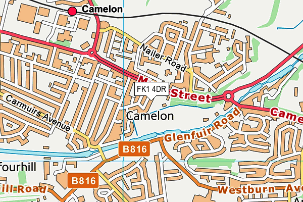FK1 4DR map - OS VectorMap District (Ordnance Survey) FK1 4DR map - OS VectorMap District (Ordnance Survey)