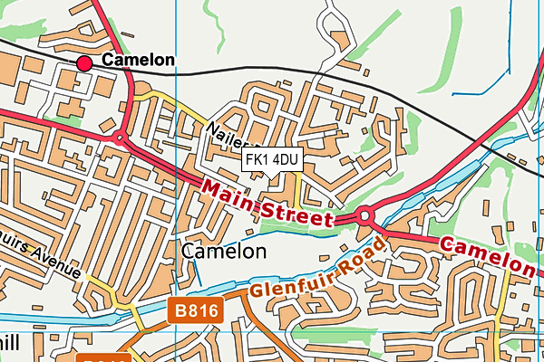 FK1 4DU map - OS VectorMap District (Ordnance Survey) FK1 4DU map - OS VectorMap District (Ordnance Survey)