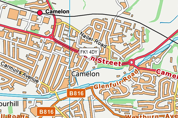 FK1 4DY map - OS VectorMap District (Ordnance Survey) FK1 4DY map - OS VectorMap District (Ordnance Survey)