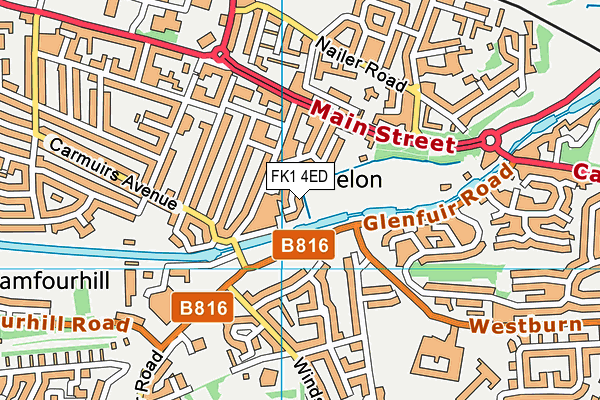 FK1 4ED map - OS VectorMap District (Ordnance Survey) FK1 4ED map - OS VectorMap District (Ordnance Survey)